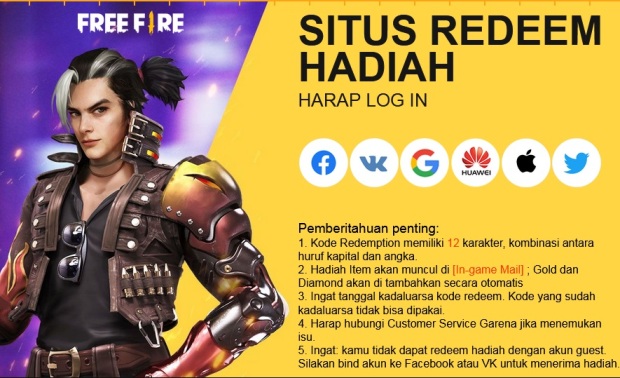 Garena Tebar Kode Redeem...
