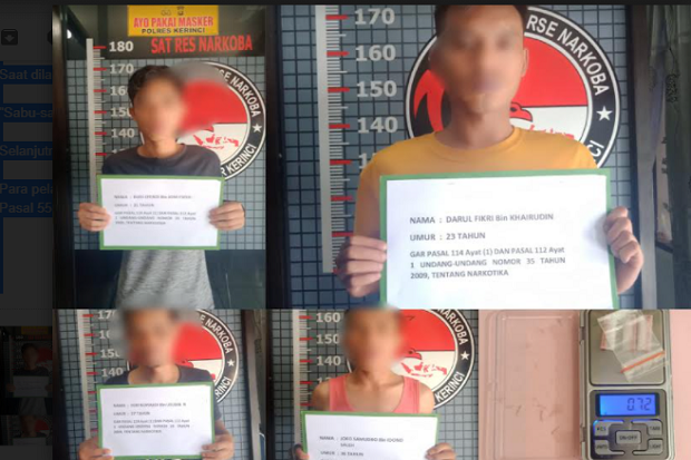 Usai Pesta Sabu, 3 Pelaku...