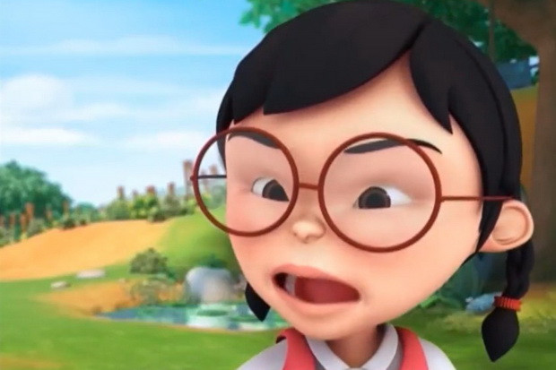 Upin dan Ipin Lari Ketakutan...