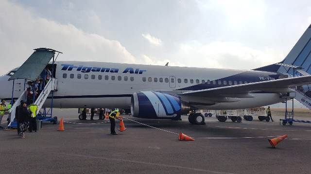 Pesawat Trigana Air...