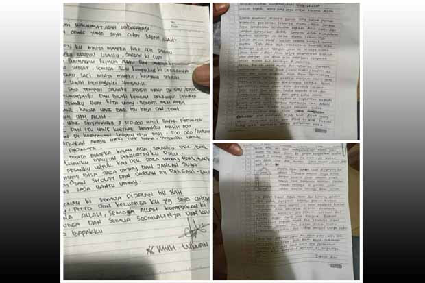 Surat Wasiat Pelaku...
