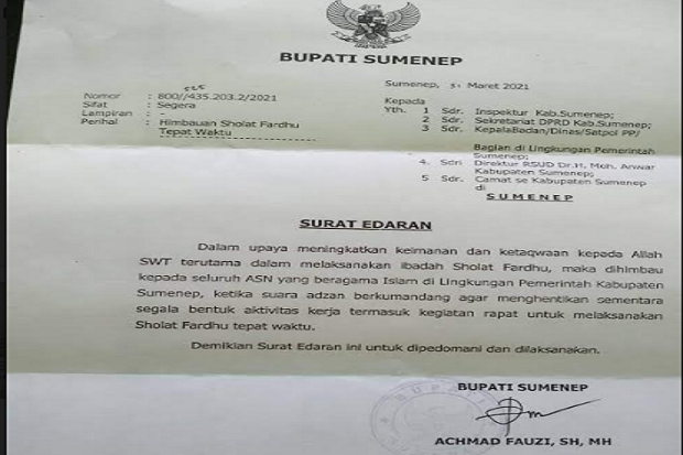 Bupati Sumenep Terbitkan...
