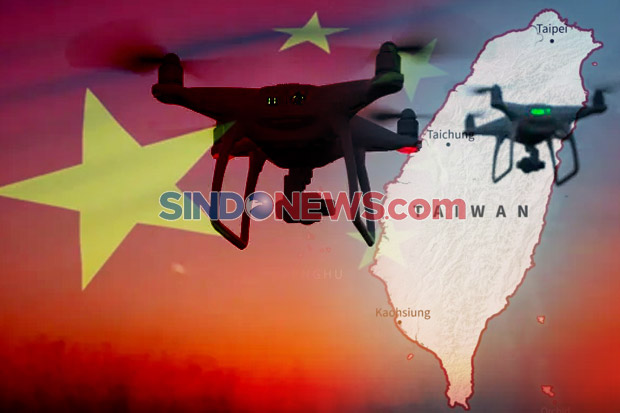 Drone China Terlihat...