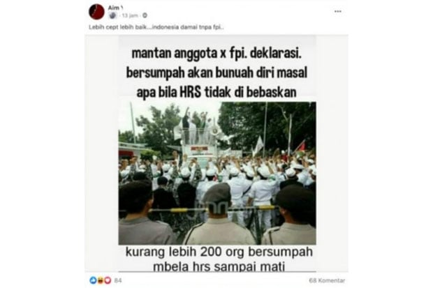 Beredar Foto Hoaks Anggota...