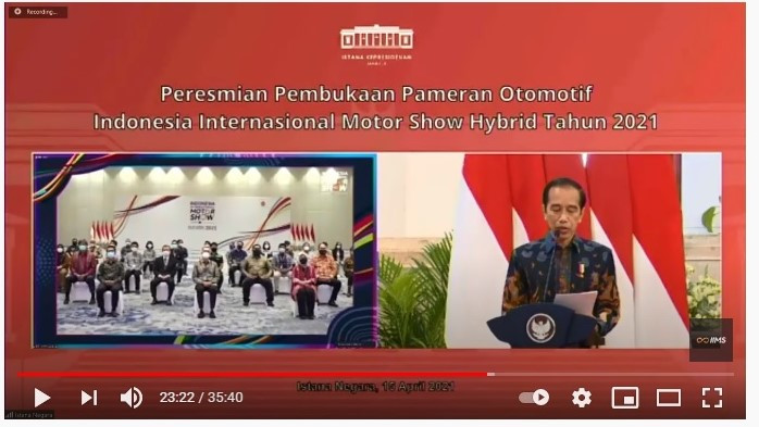 Sebut Formula E, Presiden...