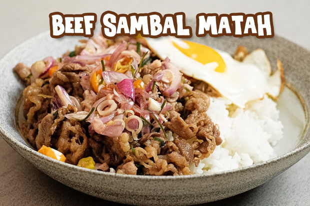 Beef Gyudon Sambal Matah,...