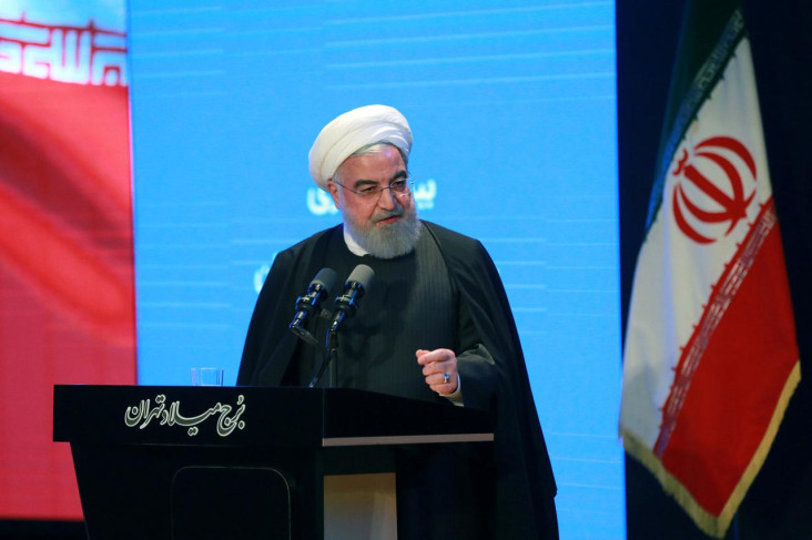 Presiden Iran Rouhani...