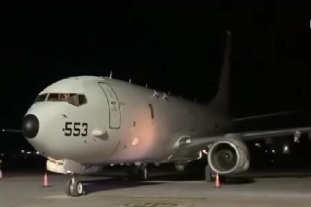 Pesawat US P-8 Poseidon...