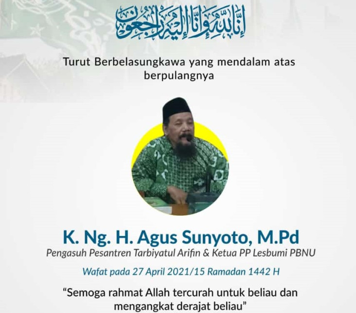 Ketua Lesbumi PBNU Wafat,...