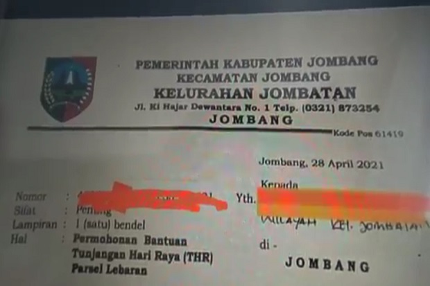 Lurah di Jombang Keluarkan...
