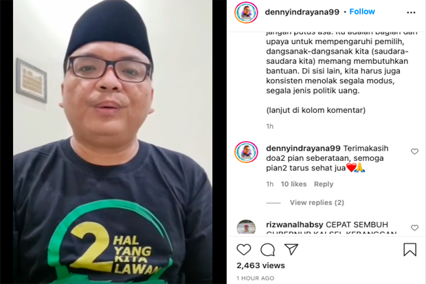 Positif Covid-19, Denny...