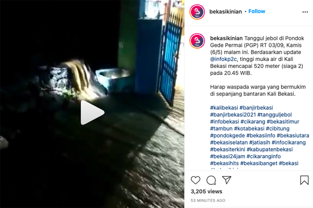 BPBD Perkirakan Ketinggian...