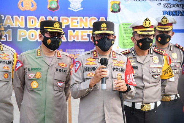 Larang Mudik, Korlantas...