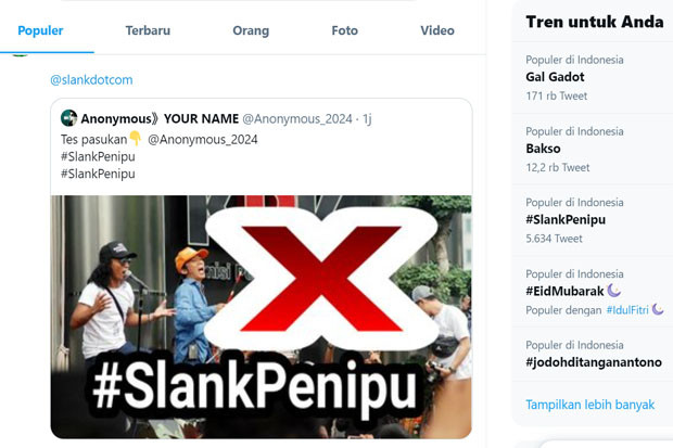 Slank Di-Bully Warganet...