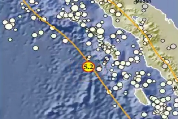 Gempa Dangkal Bermagnitudo...