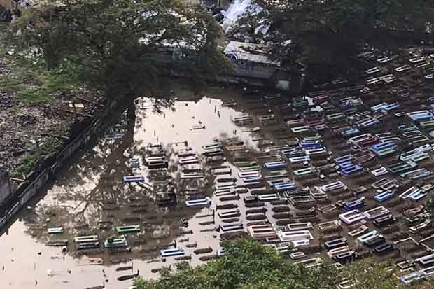 Hujan Deras, TPU Kober...
