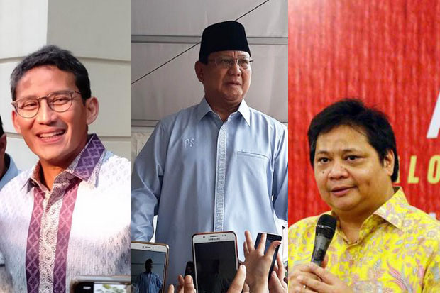 Survei: Sandi, Prabowo...