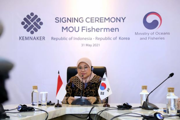 RI-Korea Teken Kesepakatan...