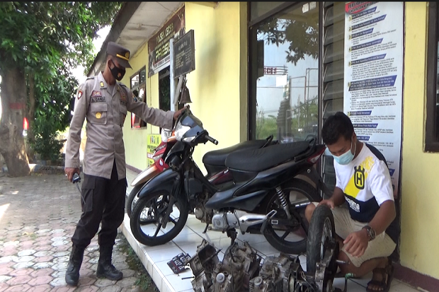 Nekat Curi Motor Kunci...