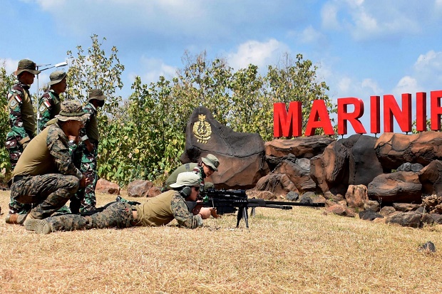 Prajurit Marinir TNI...