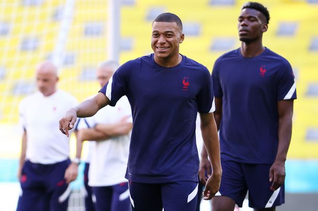 Prancis vs Jerman, Kylian...
