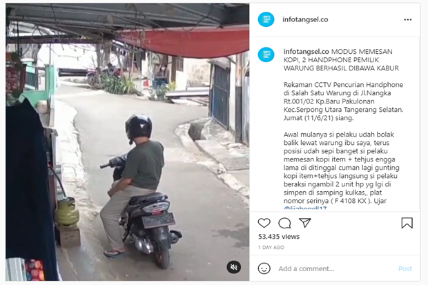Terekam CCTV, Pemotor...