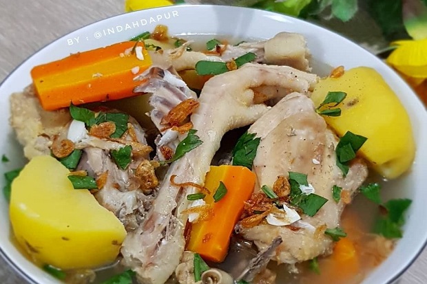 Resep Sup Ayam Kampung,...