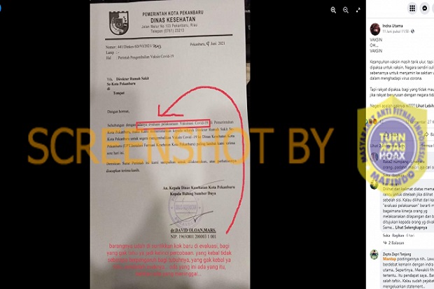 Hoax, Pemkot Pekanbaru...