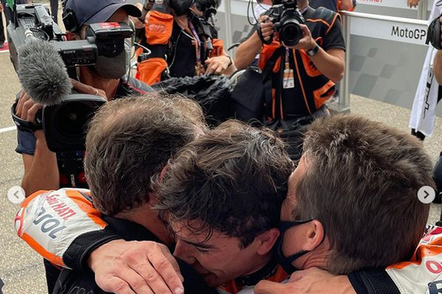 Menang di MotoGP Jerman...