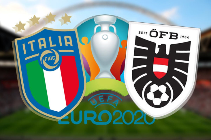 Italia vs Austria; Mancini...