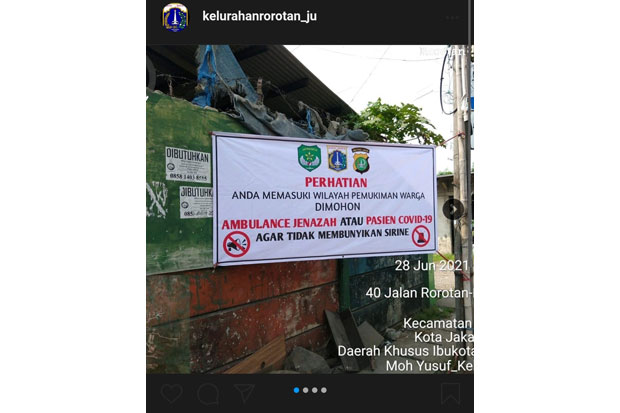 Bising, Warga Rorotan...