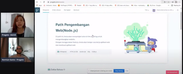 Progate Bikin Program...