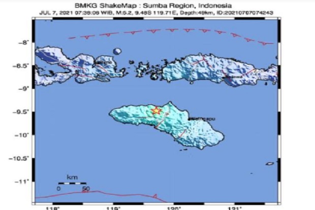 Gempa Berkekuatan 5...