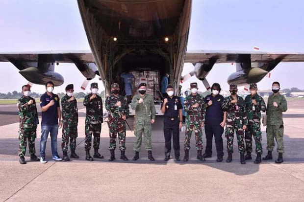 Bantuan Alkes dari Singapura...