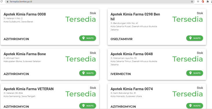 Farma Plus, Situs untuk...