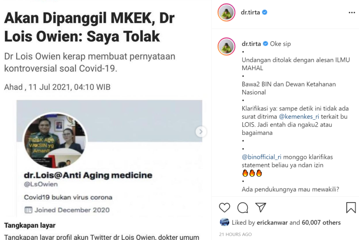 Dokter Tirta Beberkan...