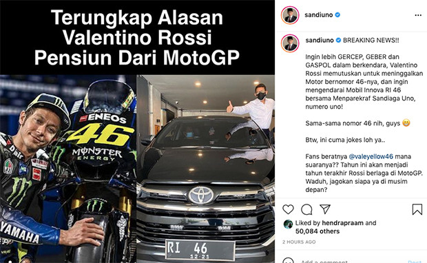 Sambil Berkelakar, Sandiaga...