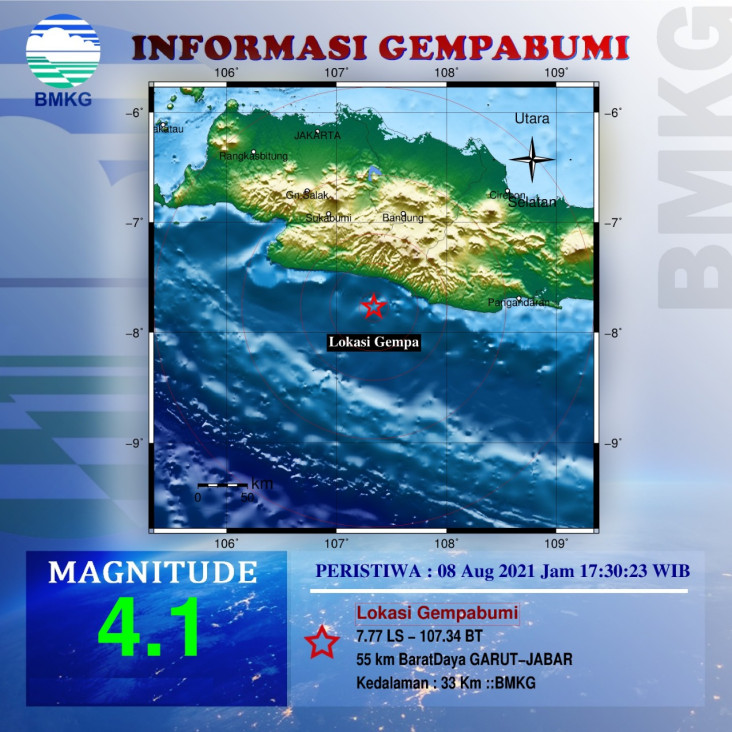 Garut Gempa Tektonik...