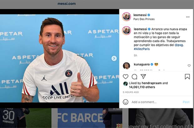 Postingan Perdana Lionel...