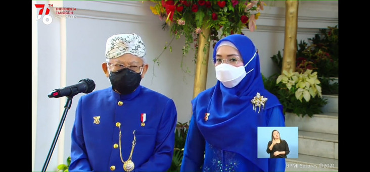 Upacara HUT RI, Wapres...