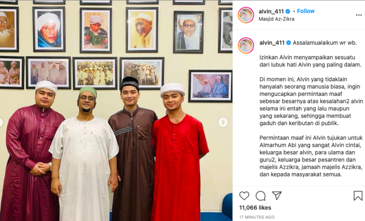 Alvin Faiz Minta Maaf:...