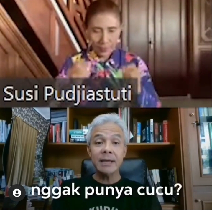 Susi dan Ganjar Adu...