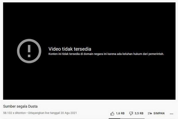 Kena Banned, Beberapa...