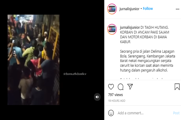 Tagih Utang, Pria Mabuk...