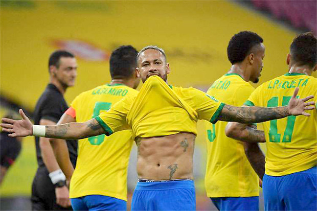 Hasil Brasil vs Peru:...