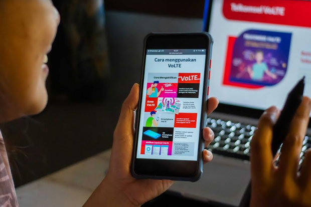 Layanan VoLTE Telkomsel...