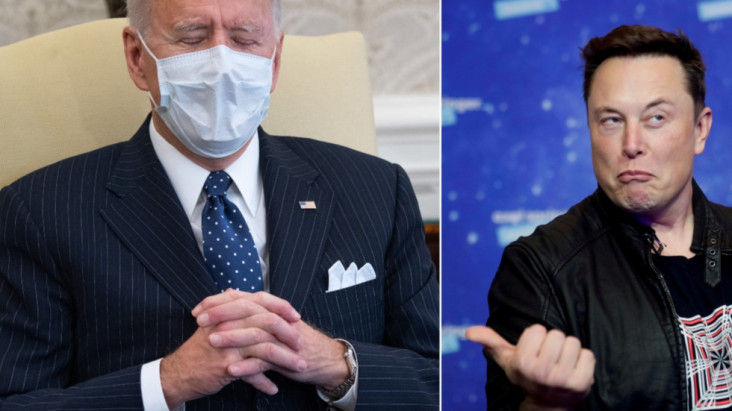 Elon Musk Cemooh Biden...