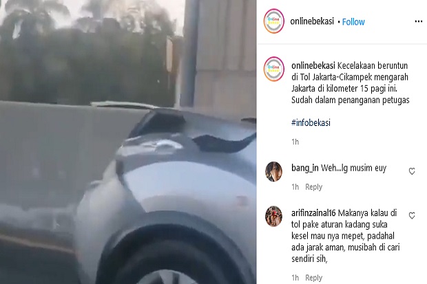5 Mobil Tabrakan Beruntun...