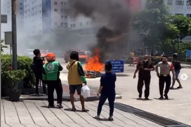 Viral Motor Terbakar...