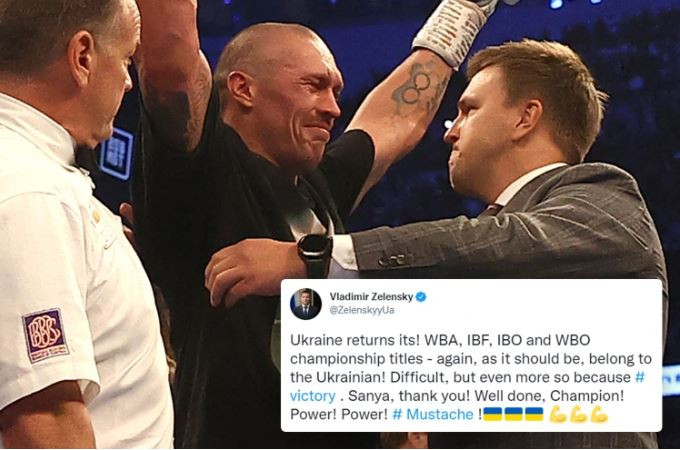 Tangisan Oleksandr Usyk...